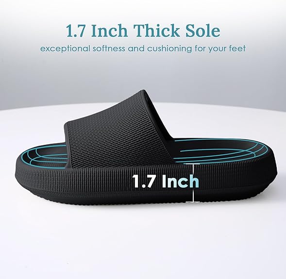 Cloud Comfort Slides – Thick Sole Lightweight EVA Sandals for Indoor & Outdoor Use