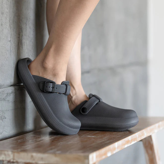 Unisex Cloud Slides Thick Sole Adjustable Double Buckle Sandals