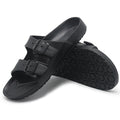 Adjustable Double-Buckle Slide Sandals – Lightweight Comfort Slippers for Indoor & Outdoor Wear