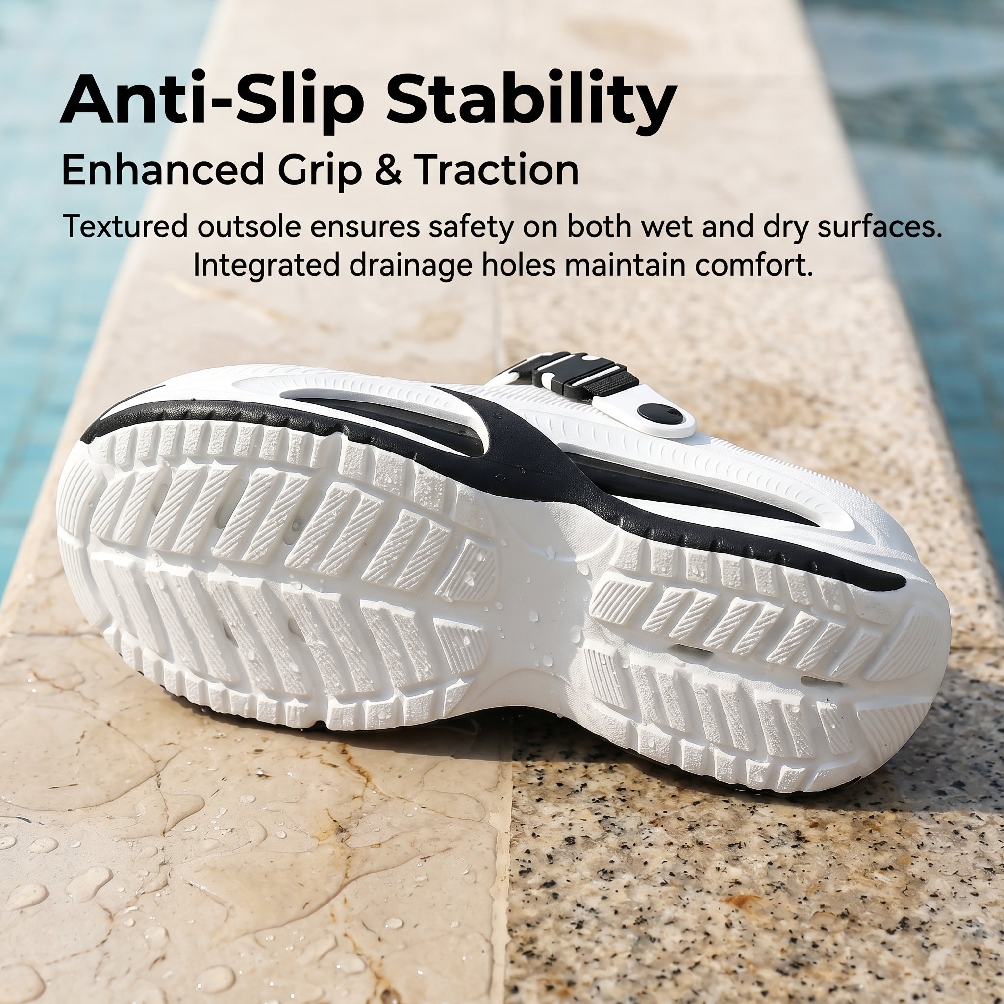 Summer Unisex Comfort Clogs – Lightweight Quick-Dry Slip-On Shoes for Indoor & Outdoor Use