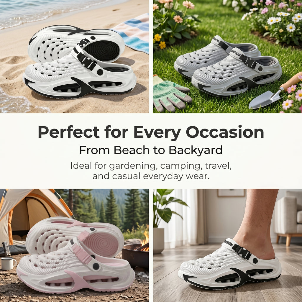 Summer Unisex Comfort Clogs – Lightweight Quick-Dry Slip-On Shoes for Indoor & Outdoor Use——Free shipping