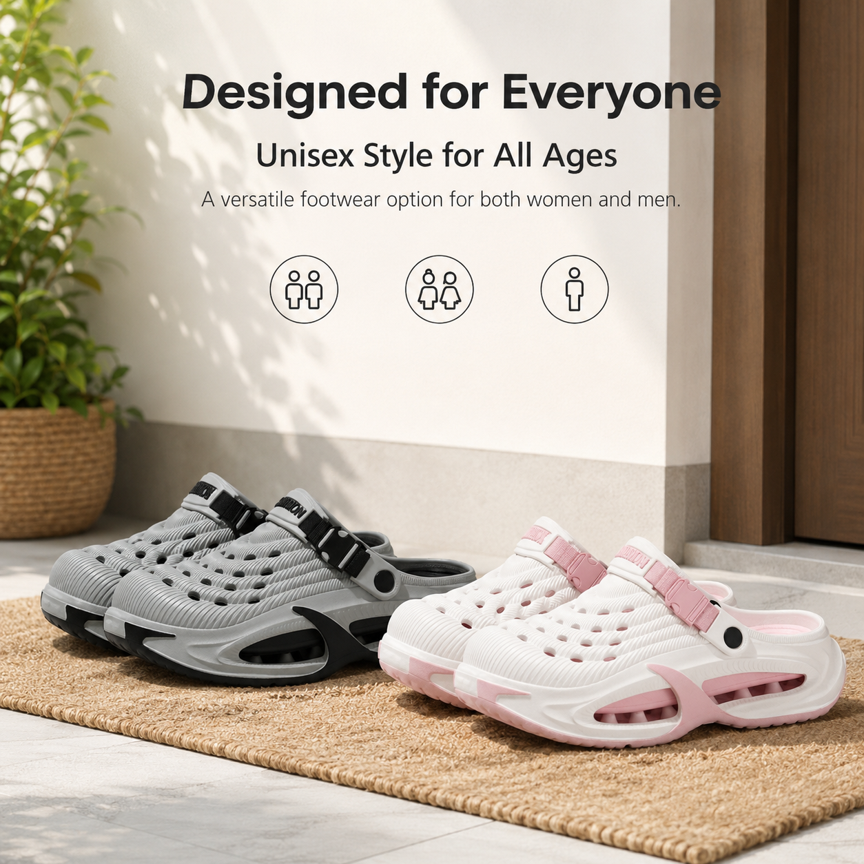 Summer Unisex Comfort Clogs – Lightweight Quick-Dry Slip-On Shoes for Indoor & Outdoor Use——Free shipping